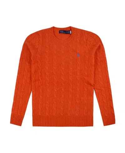 Polo Ralph Lauren Julianna Cable-knit Jumper In Orange