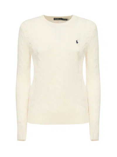 Polo Ralph Lauren Julianna Cable Sweater In White