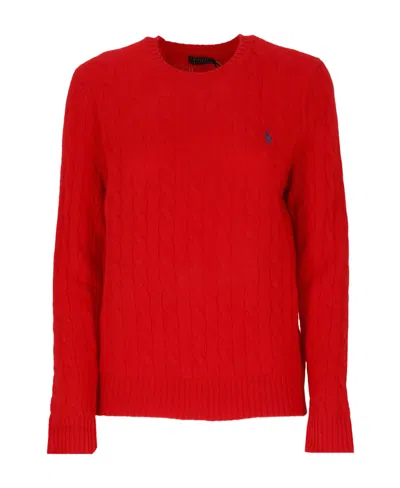 Polo Ralph Lauren Julianna Cable-knit Jumper In Red