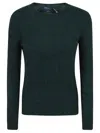 Polo Ralph Lauren Julianna Cable Knit Crewneck Pullover In Black