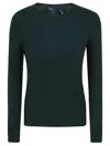 Polo Ralph Lauren Julianna Cable Knit Crewneck Pullover In Moss Agate