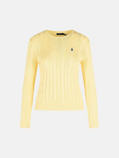 Polo Ralph Lauren 'julianna' Cream Cotton Sweater In Multi