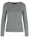 Polo Ralph Lauren 'julianna' Grey Wool And Cashmere Sweater In Gray