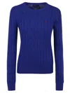 Polo Ralph Lauren Julianna Wool And Cashmere Blend Sweater In Blue