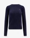 Polo Ralph Lauren Touch Julianna Cable-knit Sweater In Blue