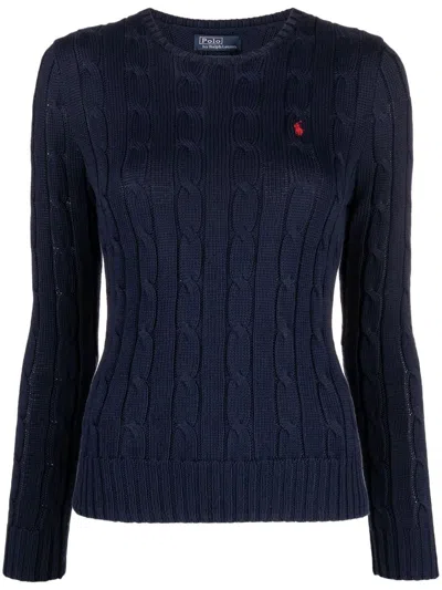 POLO RALPH LAUREN JULIANNA LONG SLEEVE PULLOVER,211.891640 002 HUNTER NAVY