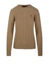 Polo Ralph Lauren Julianna Long Sleeve Pullover In Brown