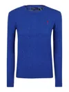 Polo Ralph Lauren Julianna Wool And Cashmere Blend Sweater In Dark Blue