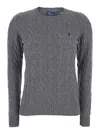 Polo Ralph Lauren Julianna-long Sleeve-pullover In Gray