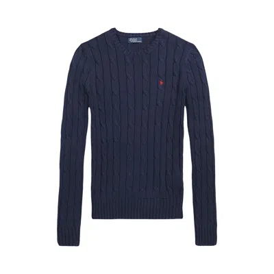 Pre-owned Polo Ralph Lauren Julianna Long-sleeve Pullover 'hunter Navy'