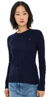 Polo Ralph Lauren Navy Cashmere Blend Sweater In Hunter Navy