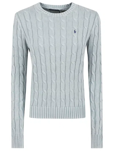 Polo Ralph Lauren Julianna-long Sleeve-pullover In Acqua
