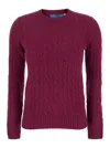 Polo Ralph Lauren Julianna-long Sleeve-pullover In Red