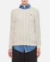 Polo Ralph Lauren Wool And Cashmere Logo Sweater In White