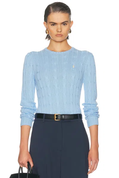Polo Ralph Lauren Julianna Long Sleeve Sweater In Blue