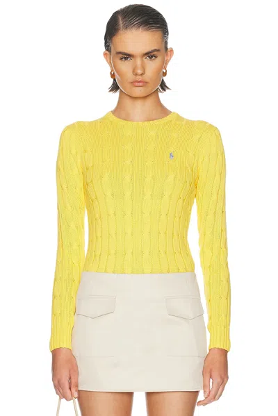 Polo Ralph Lauren Julianna Long Sleeve Sweater In Yellow