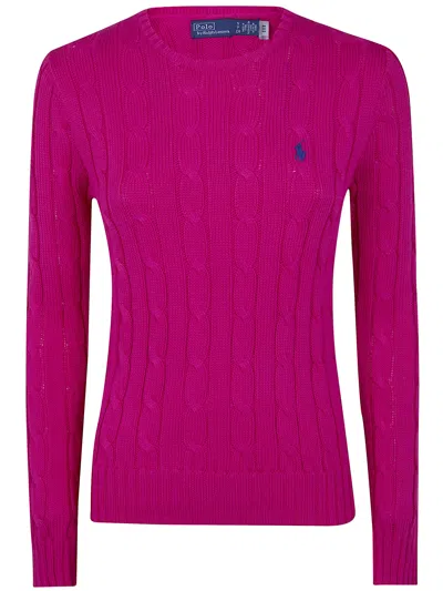 Polo Ralph Lauren "julianna" Long Sleeves Pullover In Pink