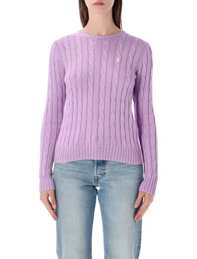 Polo Ralph Lauren Sweater In Cable Knit Cotton In Pink