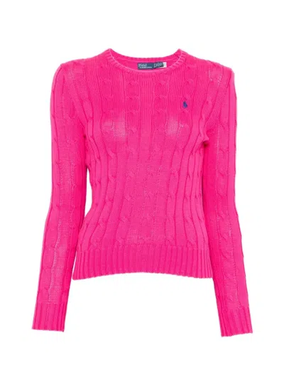 Polo Ralph Lauren "julianna" Long Sleeves Pullover In Purple