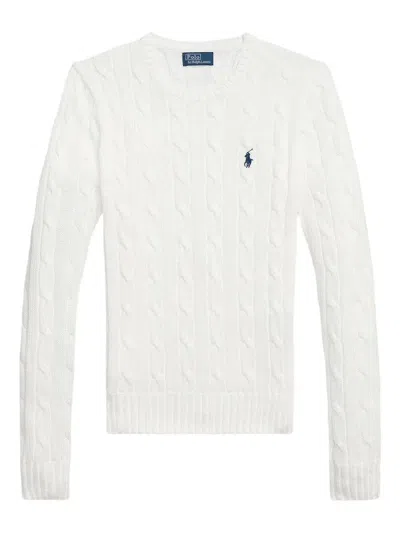 Polo Ralph Lauren "julianna" Long Sleeves Pullover In White