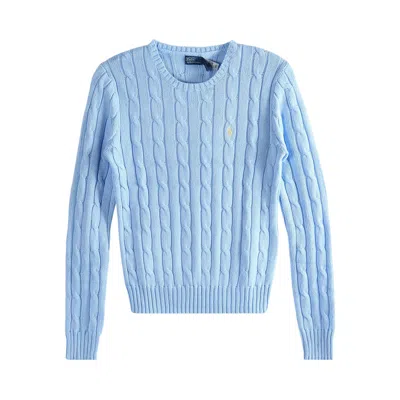 Pre-owned Polo Ralph Lauren Julianna Long-sleeve Pullover 'baby Blue' | Women's Size Xs