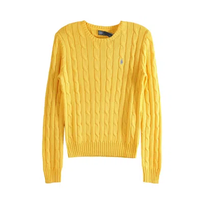 Pre-owned Polo Ralph Lauren Julianna Long-sleeve Pullover 'beach Yellow' | Women's Size S