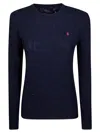 Polo Ralph Lauren Julianna Pima Cotton Cable Sweater In Blue