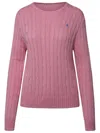 Polo Ralph Lauren Maglia Julianna Trecce In Pink