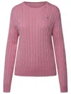 Polo Ralph Lauren Maglia Julianna Trecce In Pink