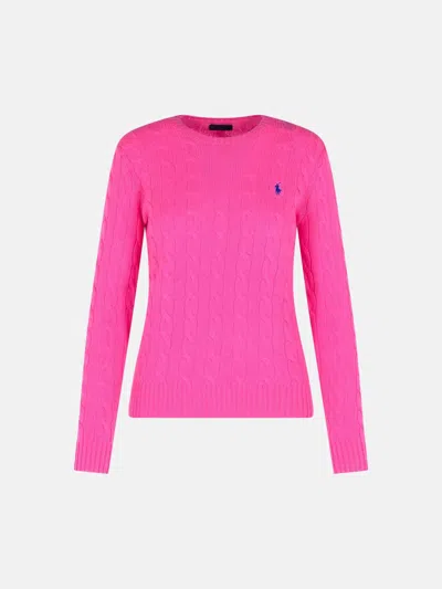 Polo Ralph Lauren 'julianna' Pink Wool Blend Sweater