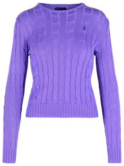 Polo Ralph Lauren 'julianna' Purple Cotton Sweater