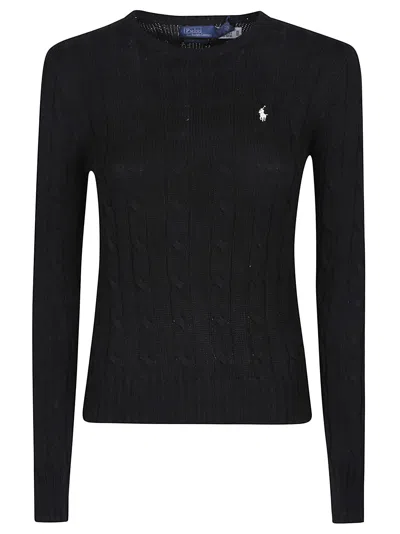 Polo Ralph Lauren Julianna Black Wool Blend Sweater