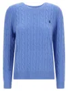 Polo Ralph Lauren Touch Julianna Cable-knit Sweater In Blue