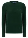 Polo Ralph Lauren Wool And Cashmere Cable Knit Crew Neck Sweater In Green