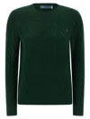 Polo Ralph Lauren Cable Wool And Cashmere Crewneck Jumper In Green