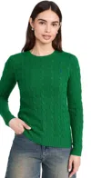 Polo Ralph Lauren Green Crewneck Polo With Woven Pattern