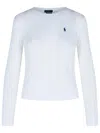 Polo Ralph Lauren 'julianna' White Cotton Sweater In White