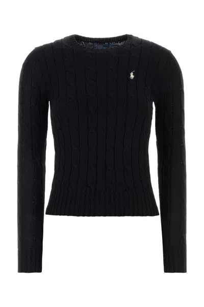 Polo Ralph Lauren Julianna-long Sleeve-pullover In Black