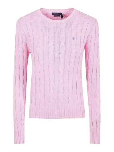 Polo Ralph Lauren Julianna-long Sleeve-pullover In Nude