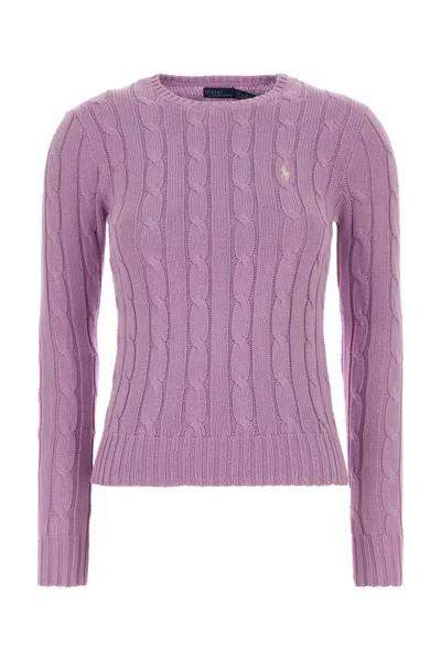 Polo Ralph Lauren Julianna-long Sleeve-pullover In Purple