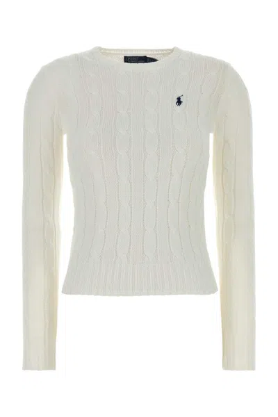 Polo Ralph Lauren Julianna-long Sleeve-pullover In White