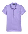 Polo Ralph Lauren Julie Logo-embroidered Polo Shirt In Blue