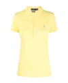 Polo Ralph Lauren Ralph Lauren Julie Logo-embroidered Polo Shirt In Yellow