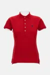 Polo Ralph Lauren 'julie' Red Polo Shirt With Classic Collar And Pony Embroidery On The Front In Red