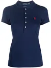 Polo Ralph Lauren Julie Slim Polo In Blue