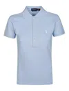 Polo Ralph Lauren Collared Top Short Sleeves In Blue