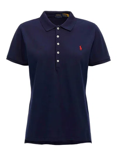 Polo Ralph Lauren Slim Fit Stretch Polo Shirt In Blue
