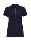 Polo Ralph Lauren Julie Polo Shirt With Logo In Blue