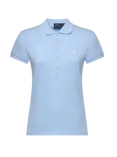 Polo Ralph Lauren Julie Polo Shirt With Logo In Blue