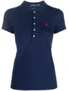 Polo Ralph Lauren Julie Slim Polo In Blue